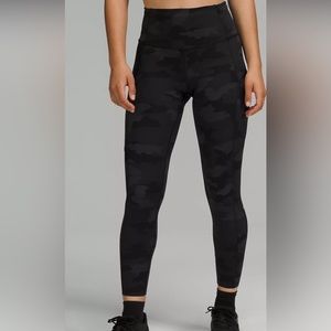 LuluLemon Camo Leggings/ Fast and Free High Rise Tight 25”